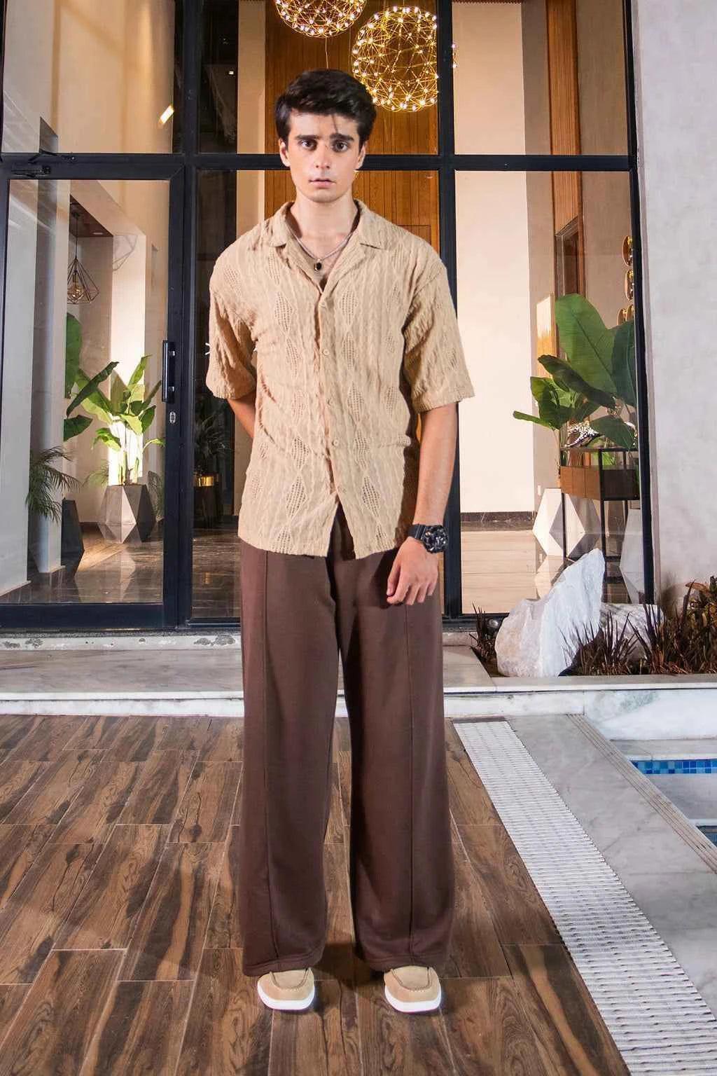 Men’s Relaxed Fit Trouser in Chocolate Brown for Ultimate Comfort